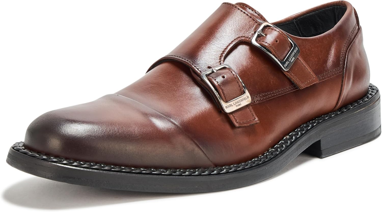 

Мужские туфли Karl Lagerfeld с двумя пряжками и закрытым носком, коричневый