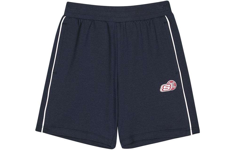 Ханькоу Фабрика №2 Совместная Серия Детские Шорты Детские Тёмно-Синие Skechers, темно-синий — фото 3