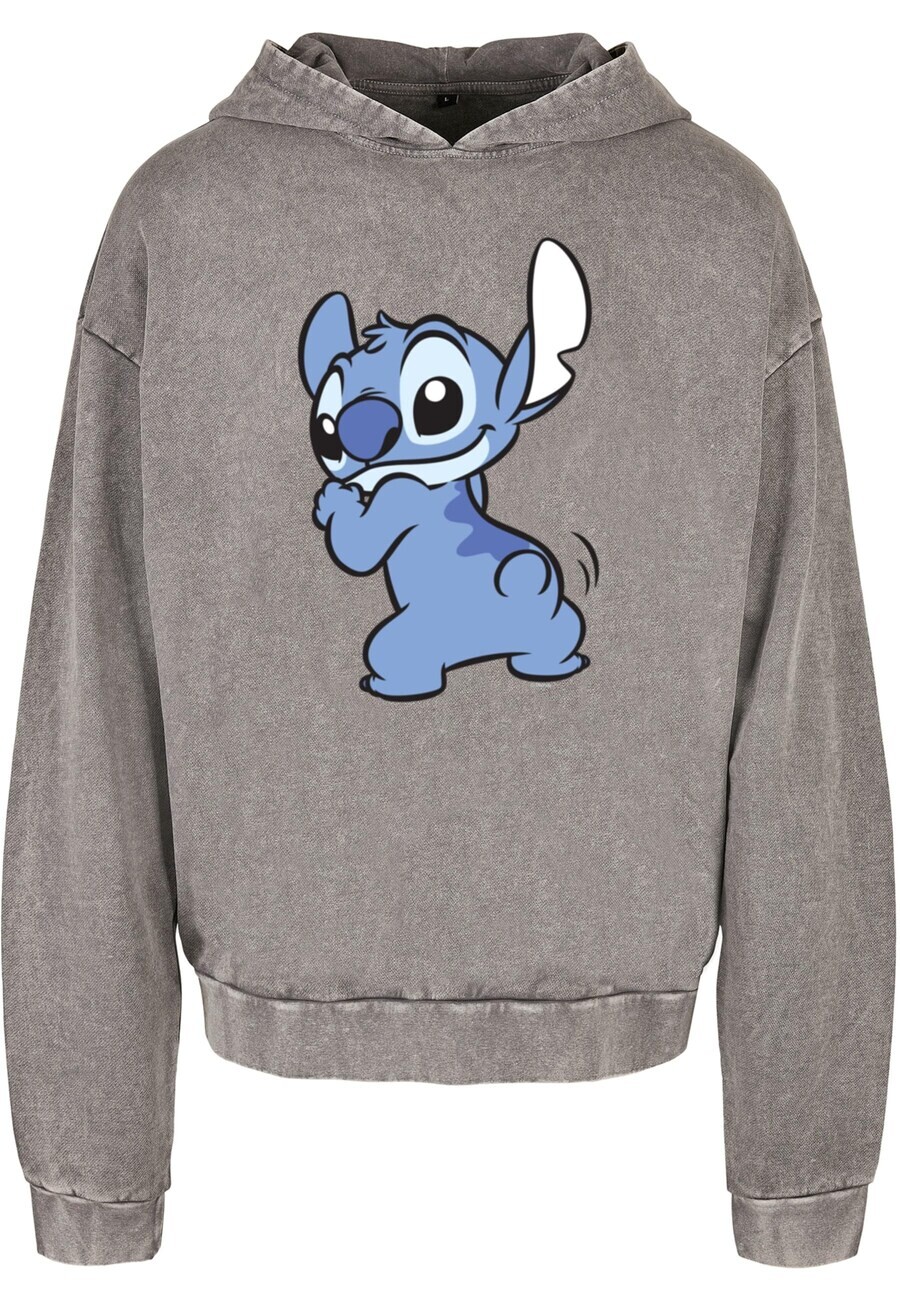 

Толстовка с капюшоном ABSOLUTE CULT Sweatshirt Lilo And Stitch - Stitch Backside Breast, пятнистый серый