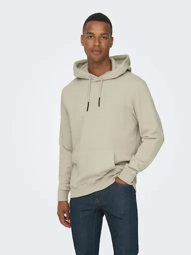 

Толстовка ONLY & SONS с капюшоном "ONSCERES HOODIE SWEAT NOOS", цвет Silver Lining