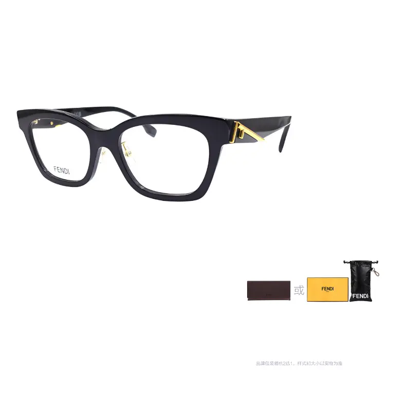 

FENDI Овальная оправа для очков женская, Black