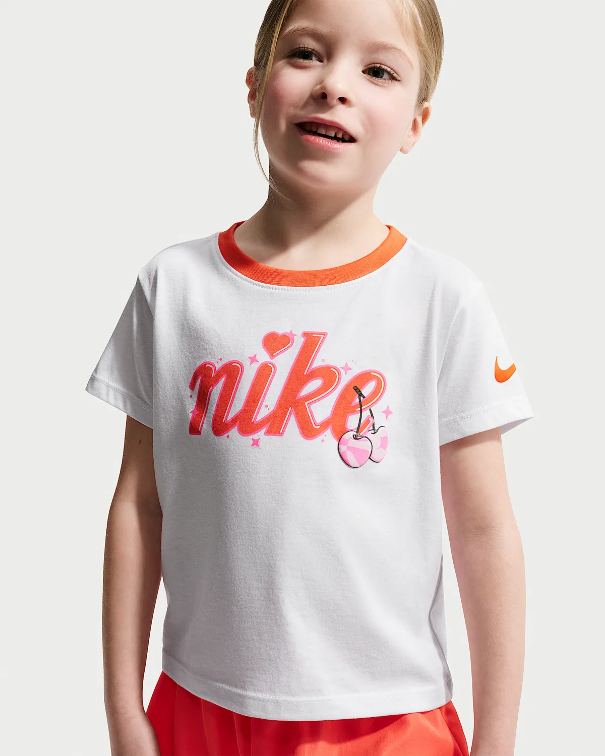 Детский набор Nike Dri-FIT: футболка и шорты, Turf Orange — фото 2