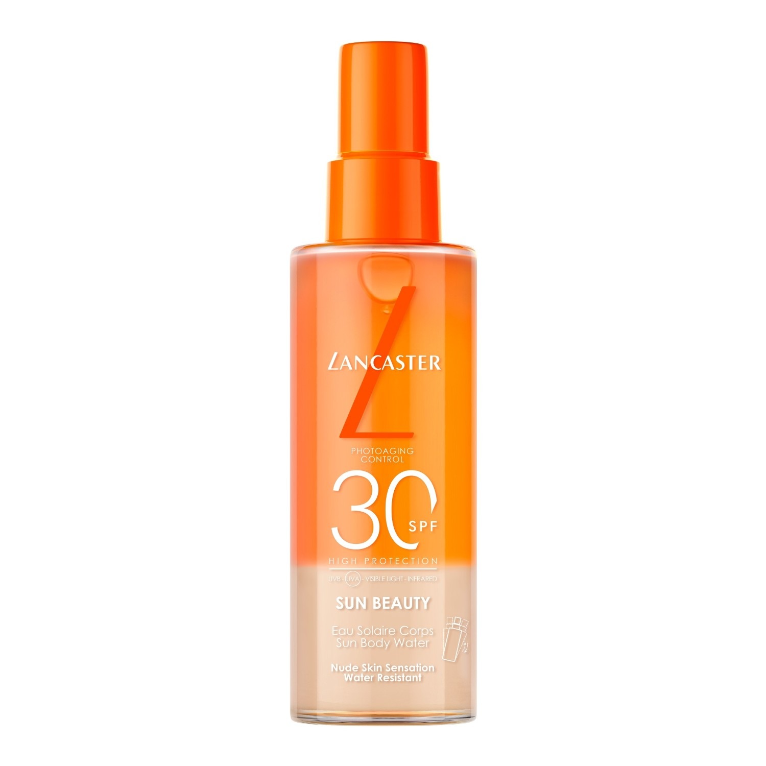 

Солнцезащитный спрей sun beauty sun body water spf30 Lancaster, объем 150 мл