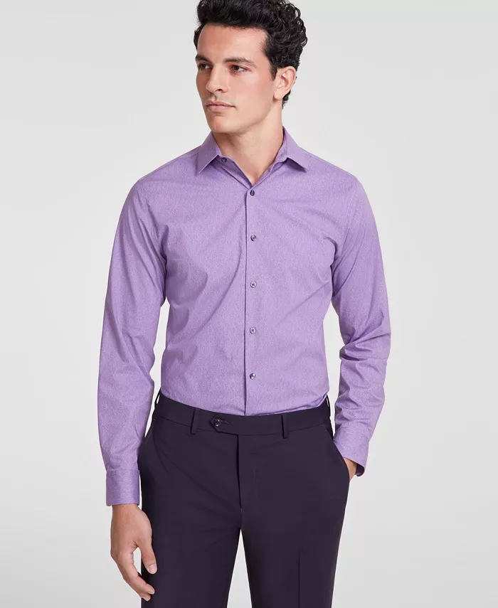 

Мужская классическая рубашка с принтом виноградной лозы Slim Fit Bar III, фиолетовый