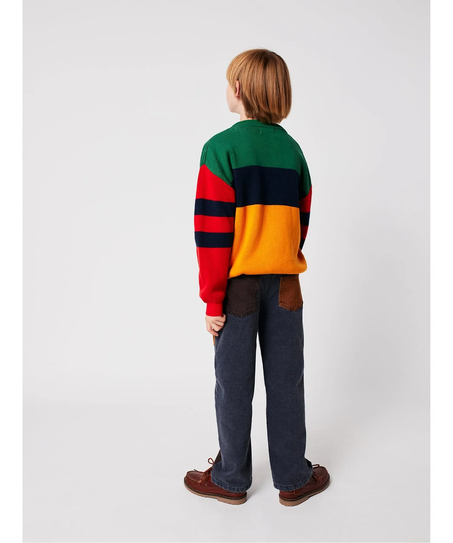 Детские штаны с цветными блоками colorblock dnm BOBO CHOSES разноцветные — фото 3
