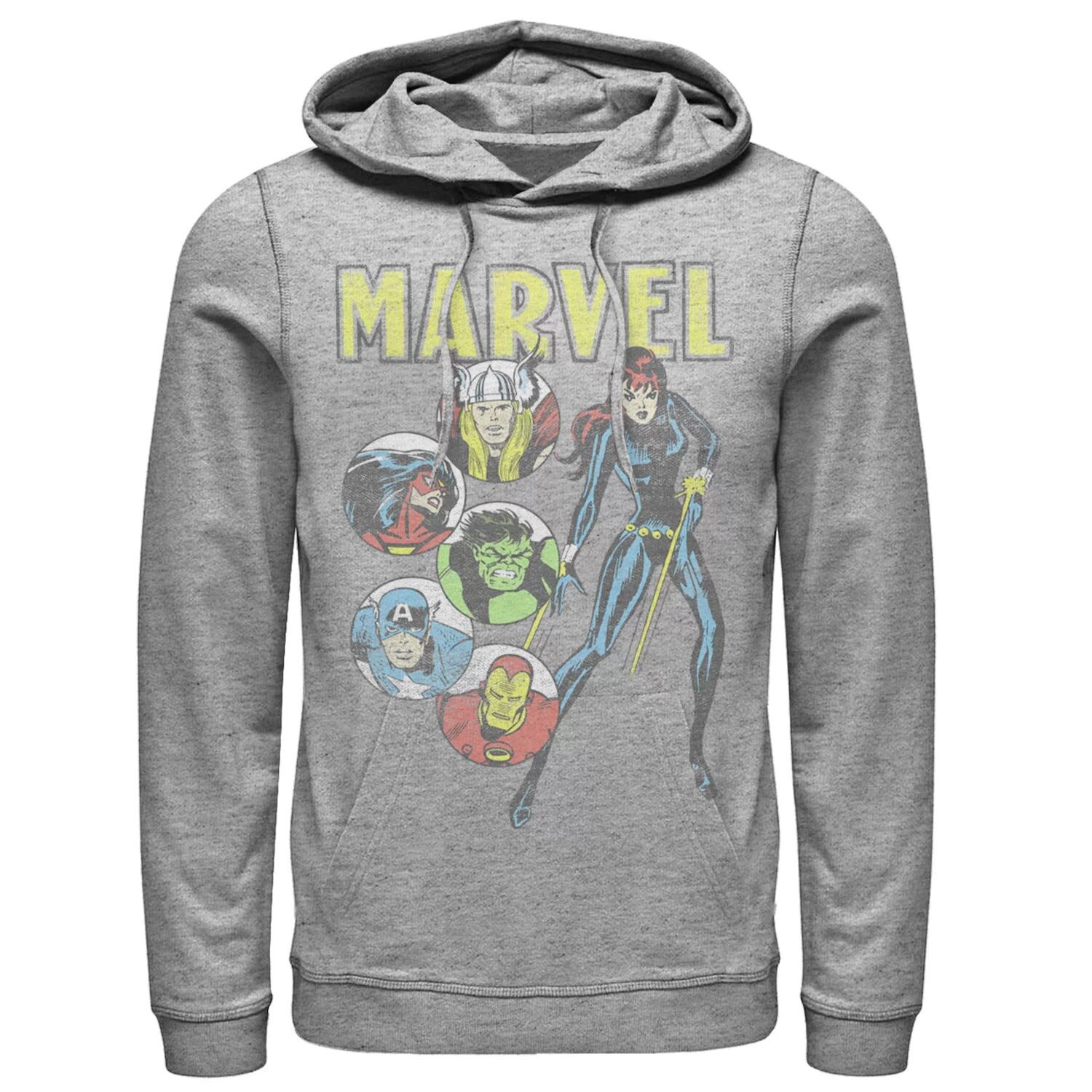 

Мужская толстовка с капюшоном в винтажном стиле из комиксов Marvel Retro Avengers Licensed Character