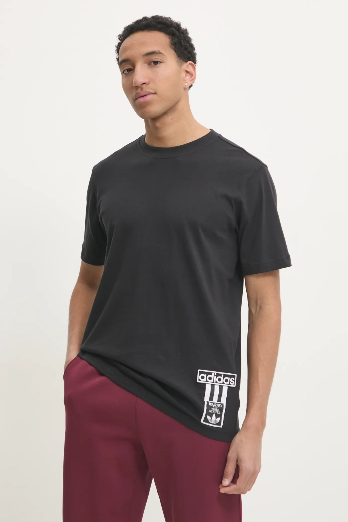 

Футболка Adibreak из хлопка adidas Originals, черный