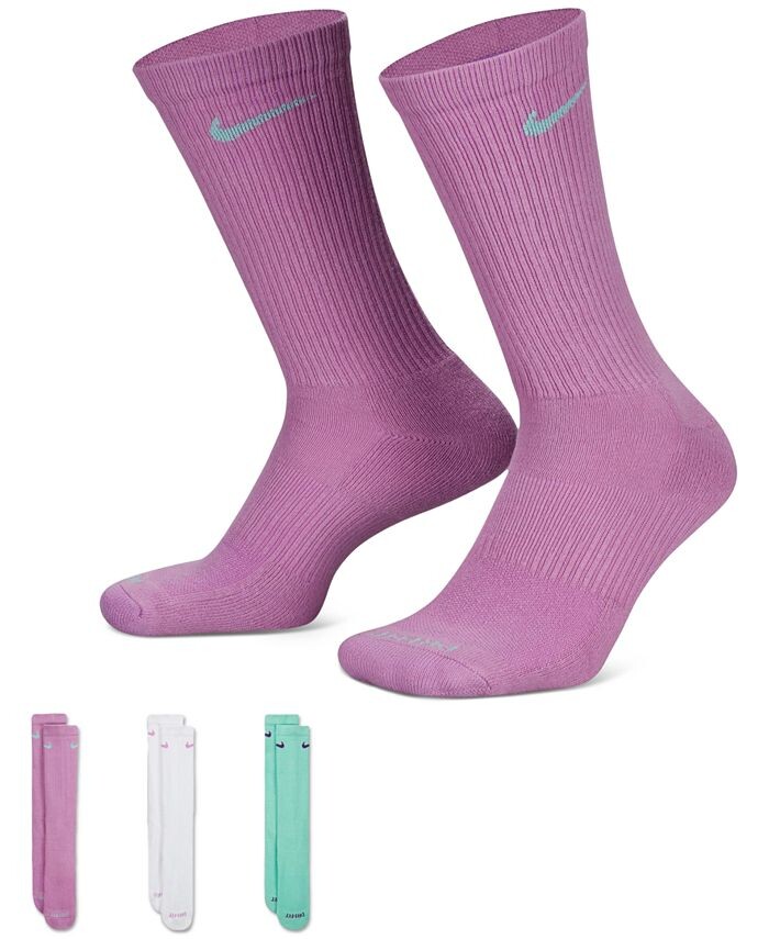 

Мягкие носки для тренировок Everyday Plus, 3 пары Nike, мультиколор