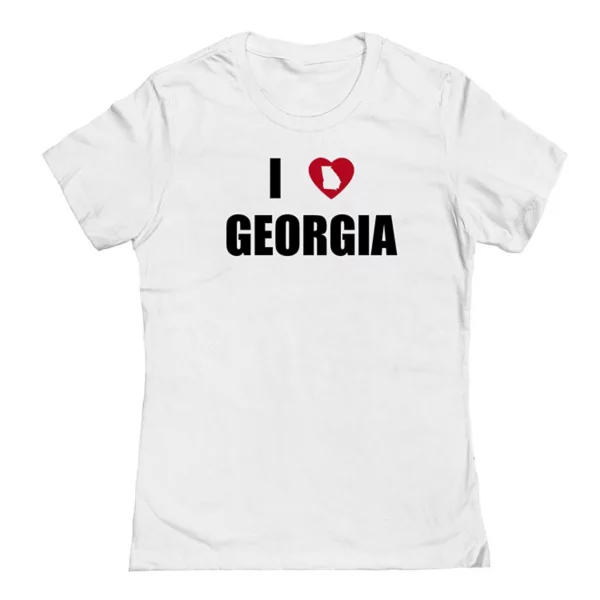 

Футболка Junior'S с принтом "I heart Georgia" Unbranded, белый