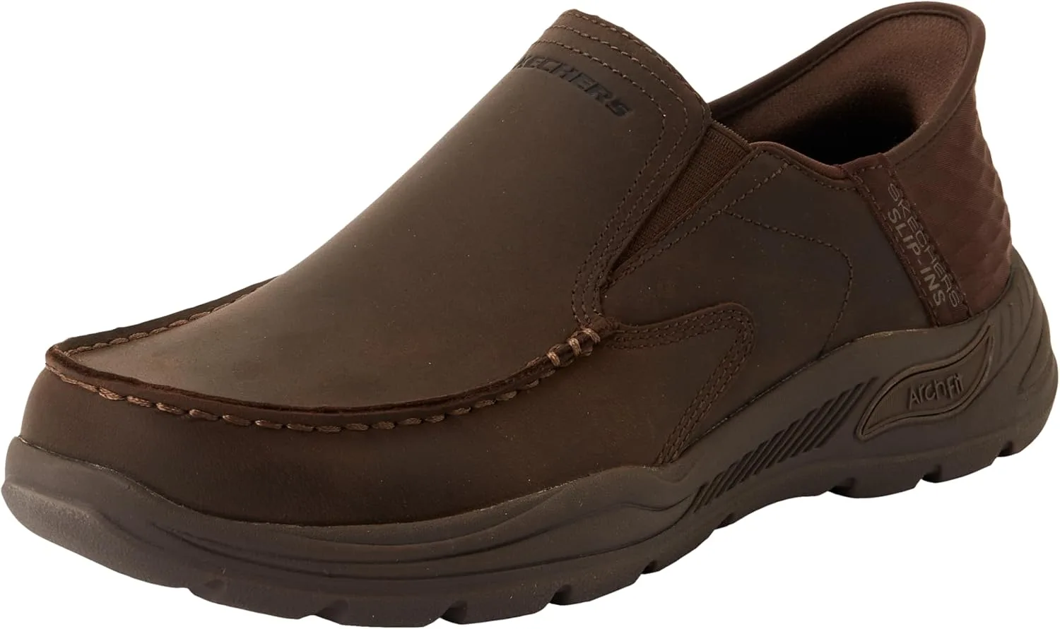 Мужские лоферы Skechers Arch Fit Motley - MiloSlip-On, коричневый