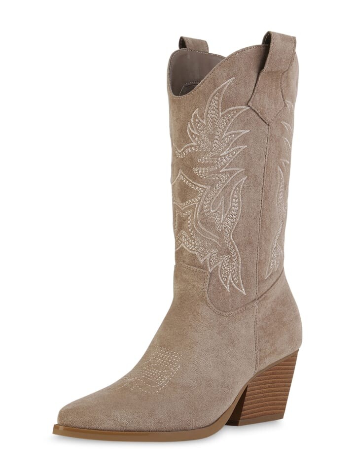 

Сапоги VAN HILL Cowboy Ella, цвет khaki velours