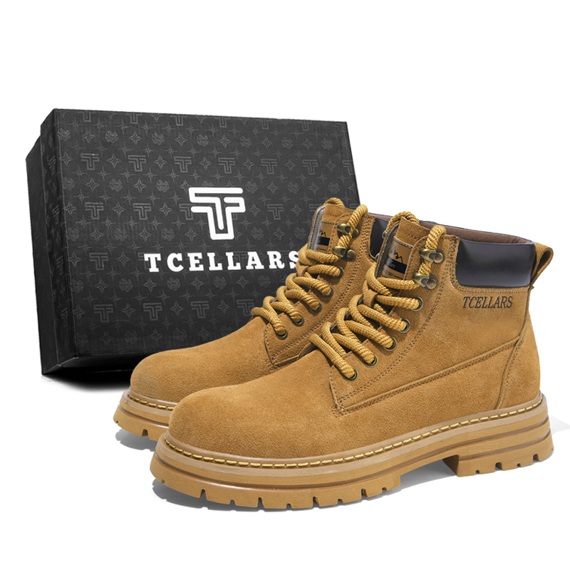 TCELLARS Высокие ботинки Мартин унисекс — кленово-желтые (утолщенные), цвет Maple Yellow (Thickened) — фото 2