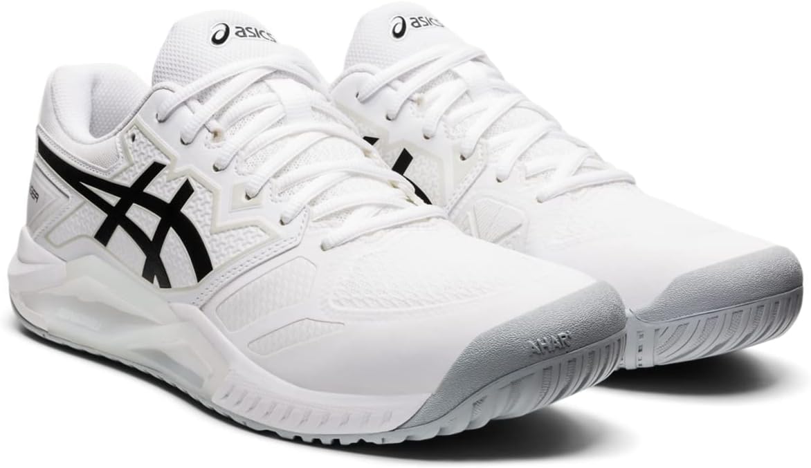 Мужские теннисные кроссовки Asics Gel-Challenger 13 для игры на глине, белый/черный — фото 2