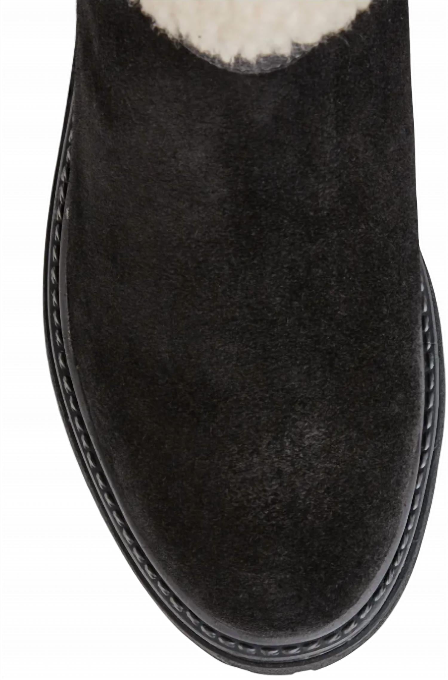 Женские водонепроницаемые ботинки Vigo Faux Shearling Cuff черного цвета COUGAR — фото 4