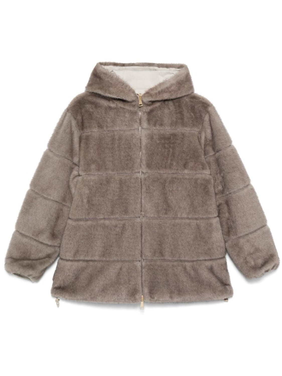 

Moncler двусторонняя дубленка Brissac, серый