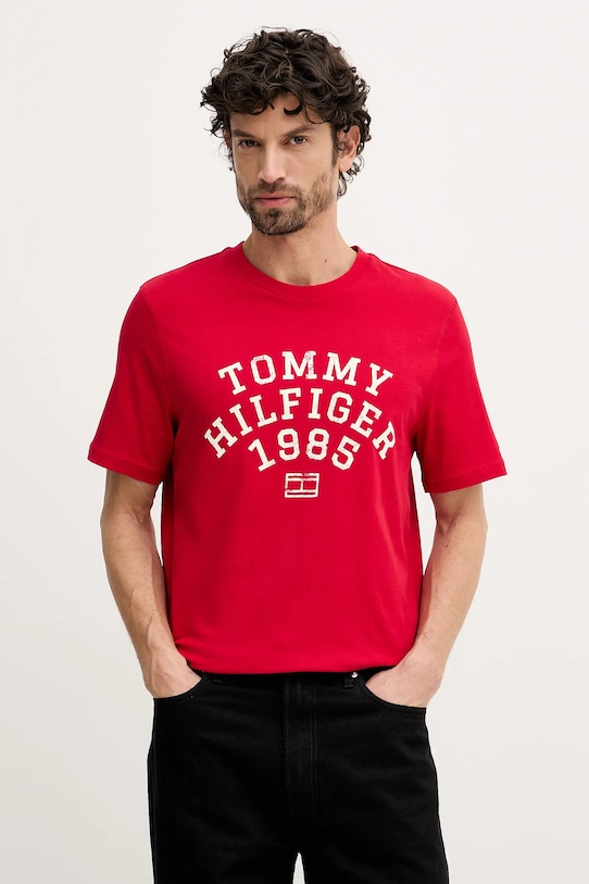 

Хлопковая футболка Tommy Hilfiger, красный