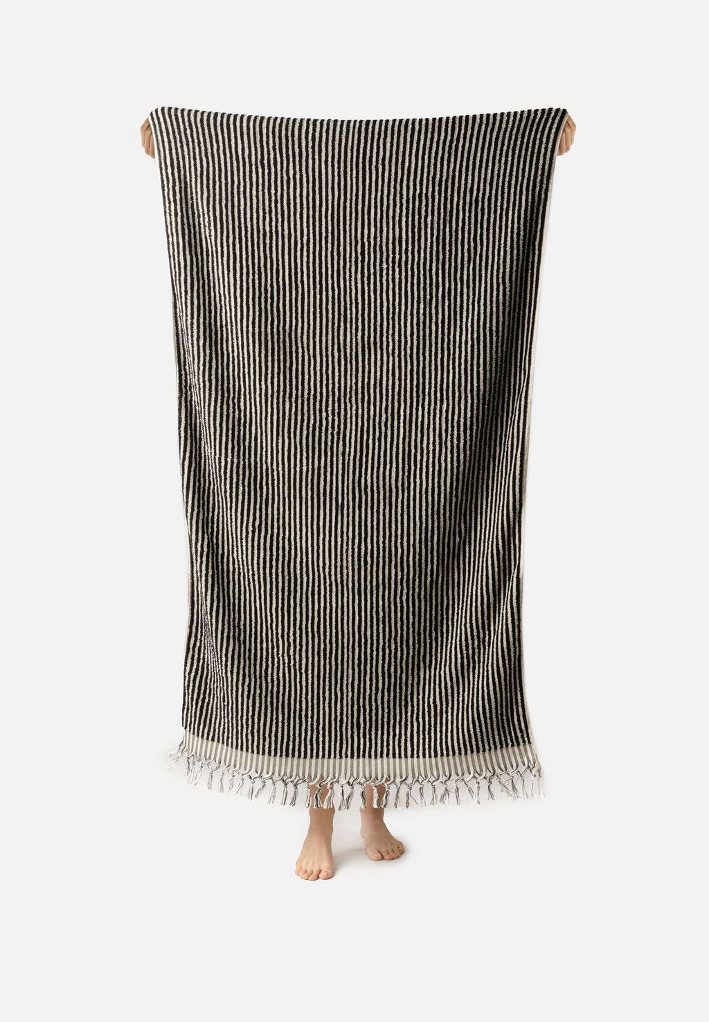 

Пляжное полотенце STRIPED MAЯSIKØH, черный