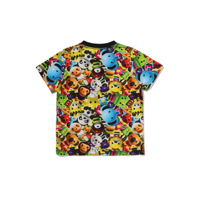 Футболка SS26 для детей 3-7 лет A BATHING APE, Multicolor MLX — фото 3