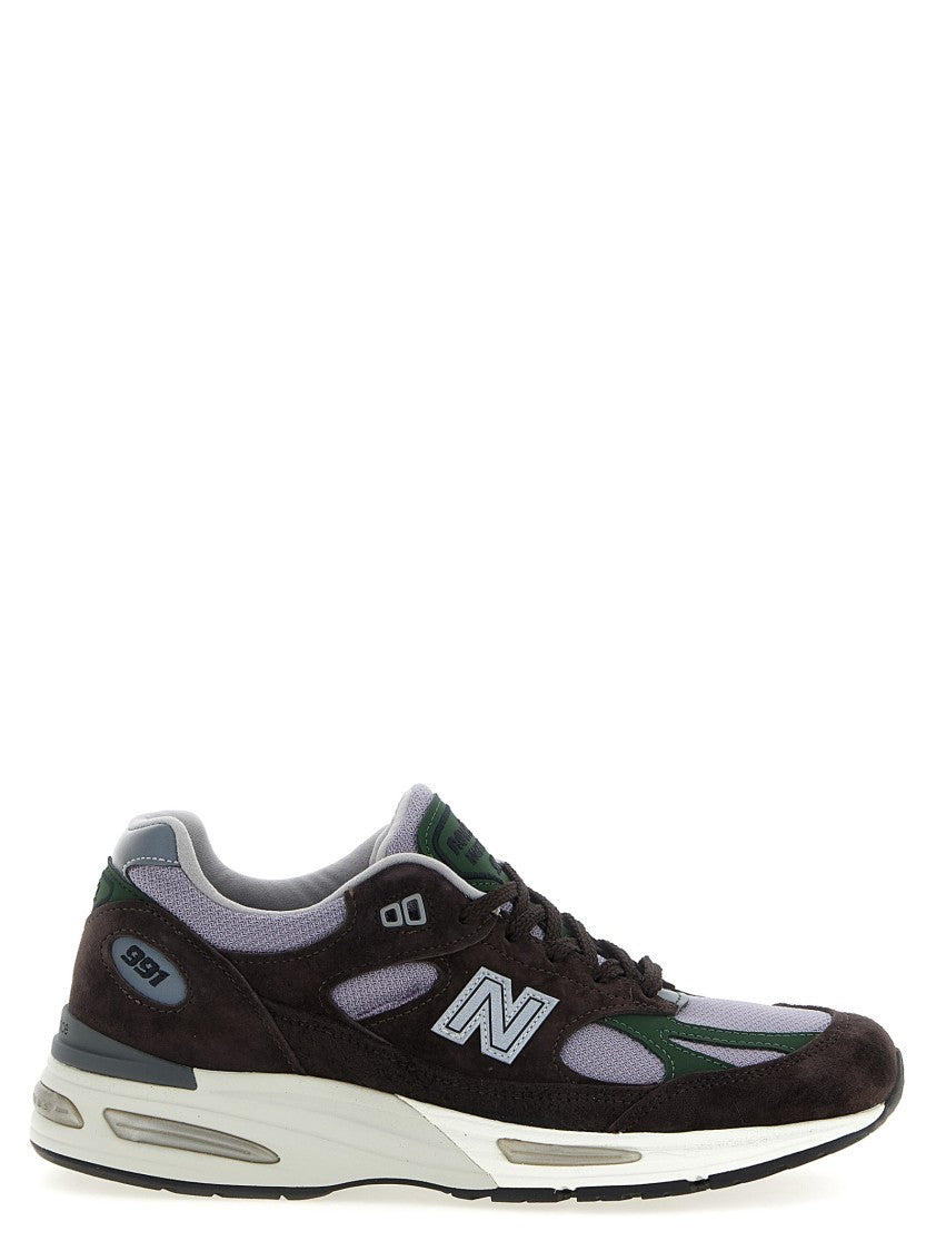 

Кроссовки Made in UK 991v2 New Balance, черный