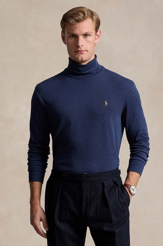 

Хлопковый свитер Polo Ralph Lauren, темно-синий