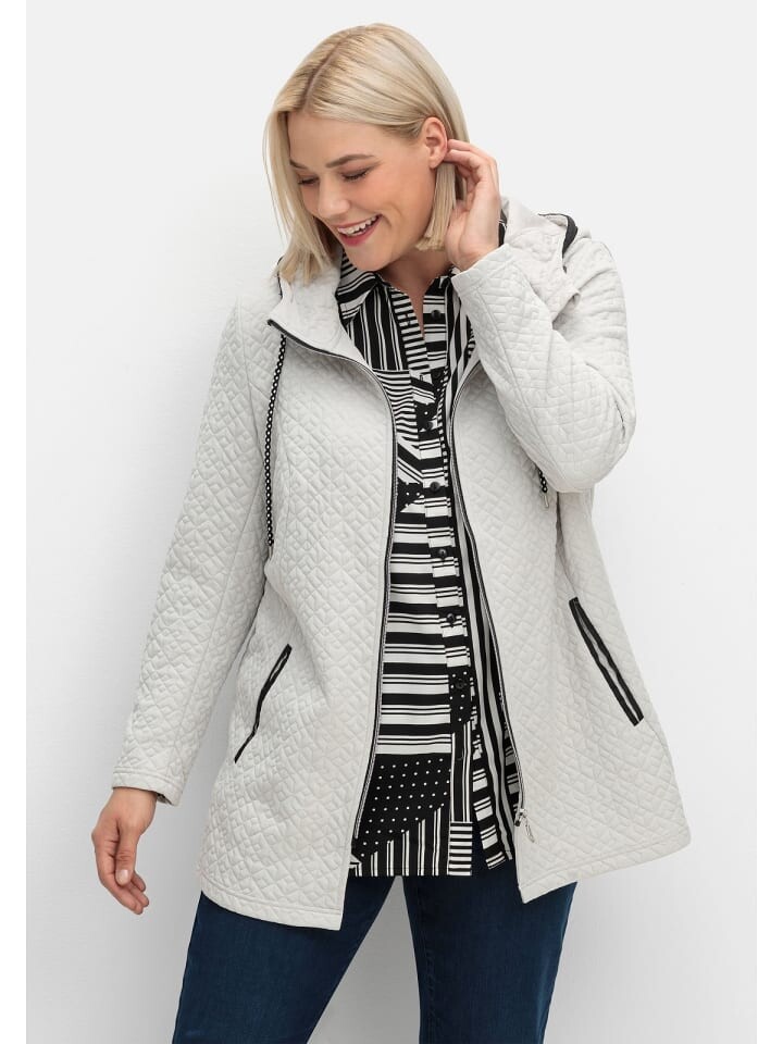 

Спортивная куртка sheego Kapuzenjacke, светло-серый