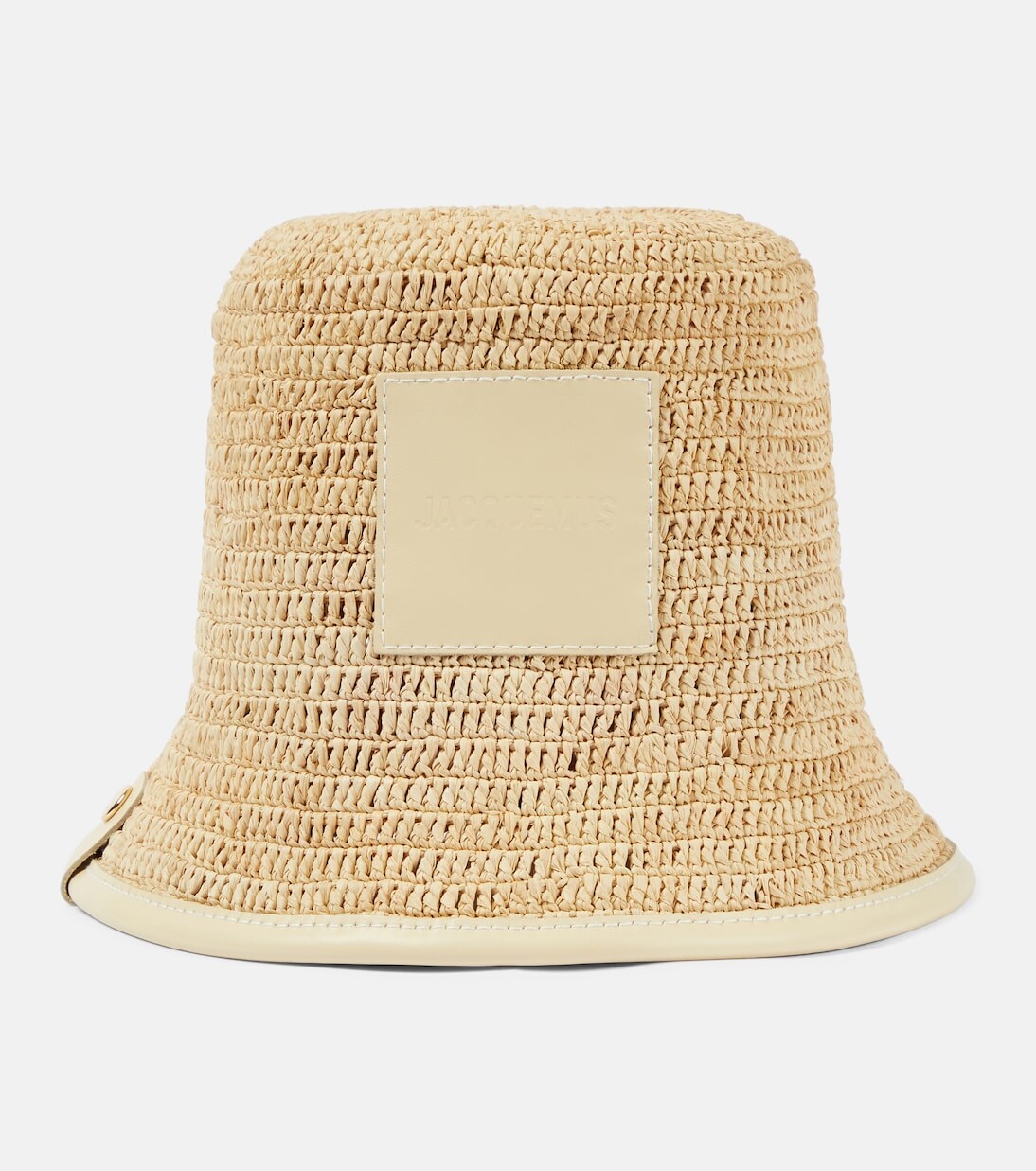 

Панама из рафии с логотипом le bob soli Jacquemus, белый