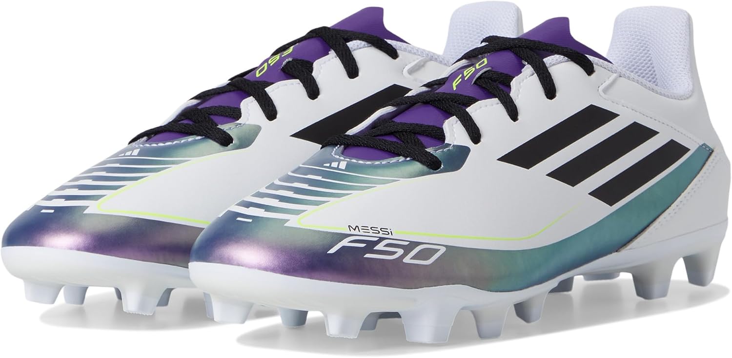 

Футбольные бутсы Adidas Унисекс-взрослые F50 Club Messi для твердого грунта, белый/черный