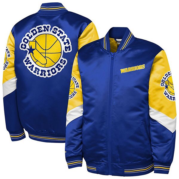 Молодежная куртка Warriors Throw It Back с полной застежкой-молнией Mitchell & Ness — фото 2