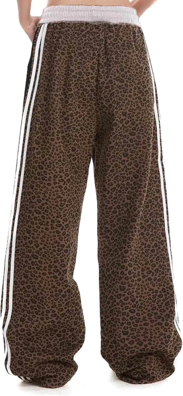 Женские спортивные брюки с леопардовым принтом, Beige Leopard — фото 4