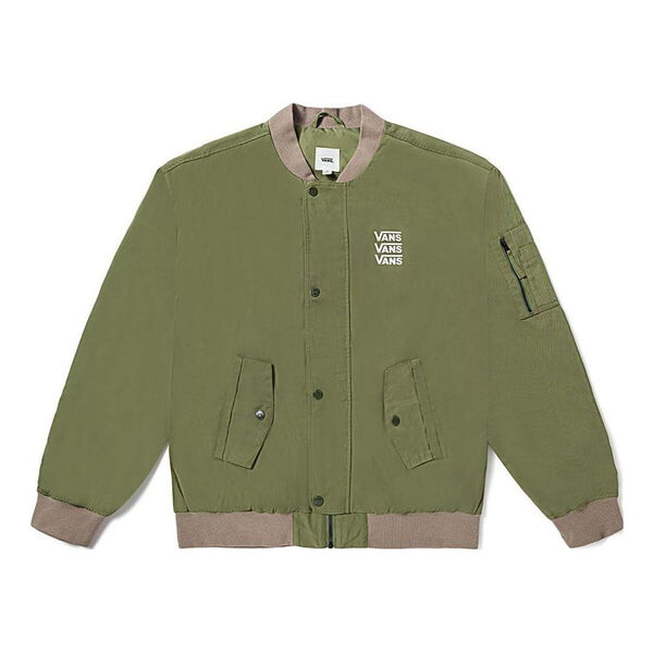 

Куртка triple logo baseball jacket 'green' Vans, зеленый