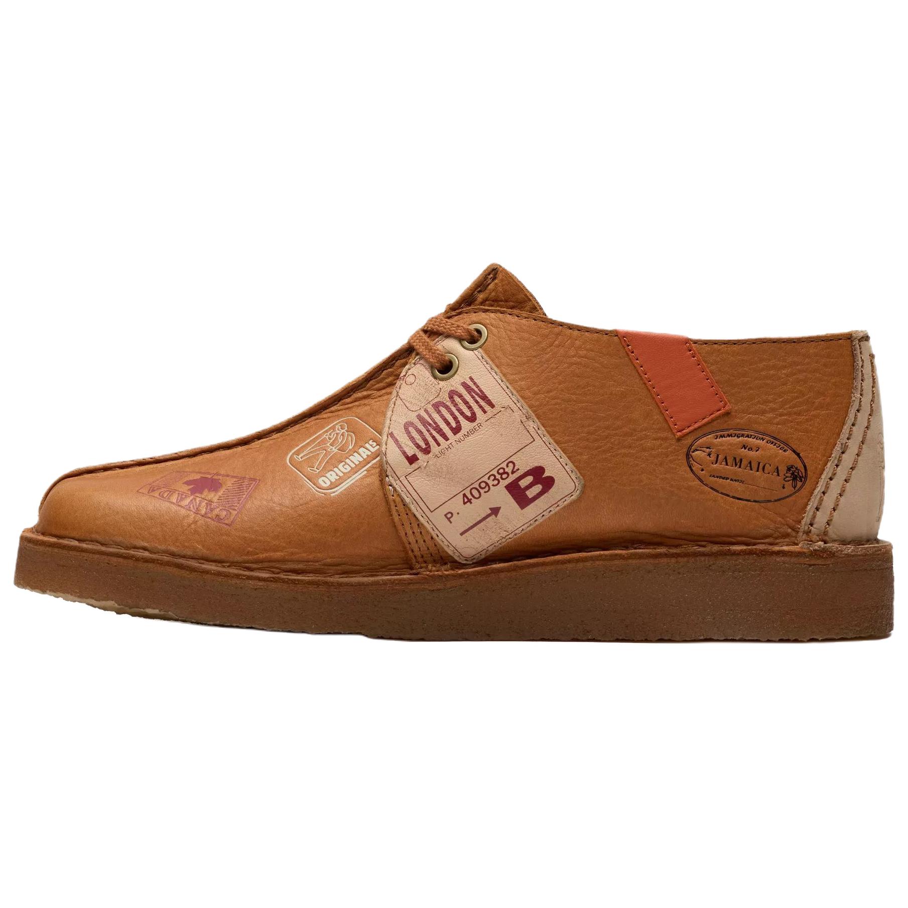 

Clarks Коричневые мужские повседневные ботинки Desert Trek, цвет Brown