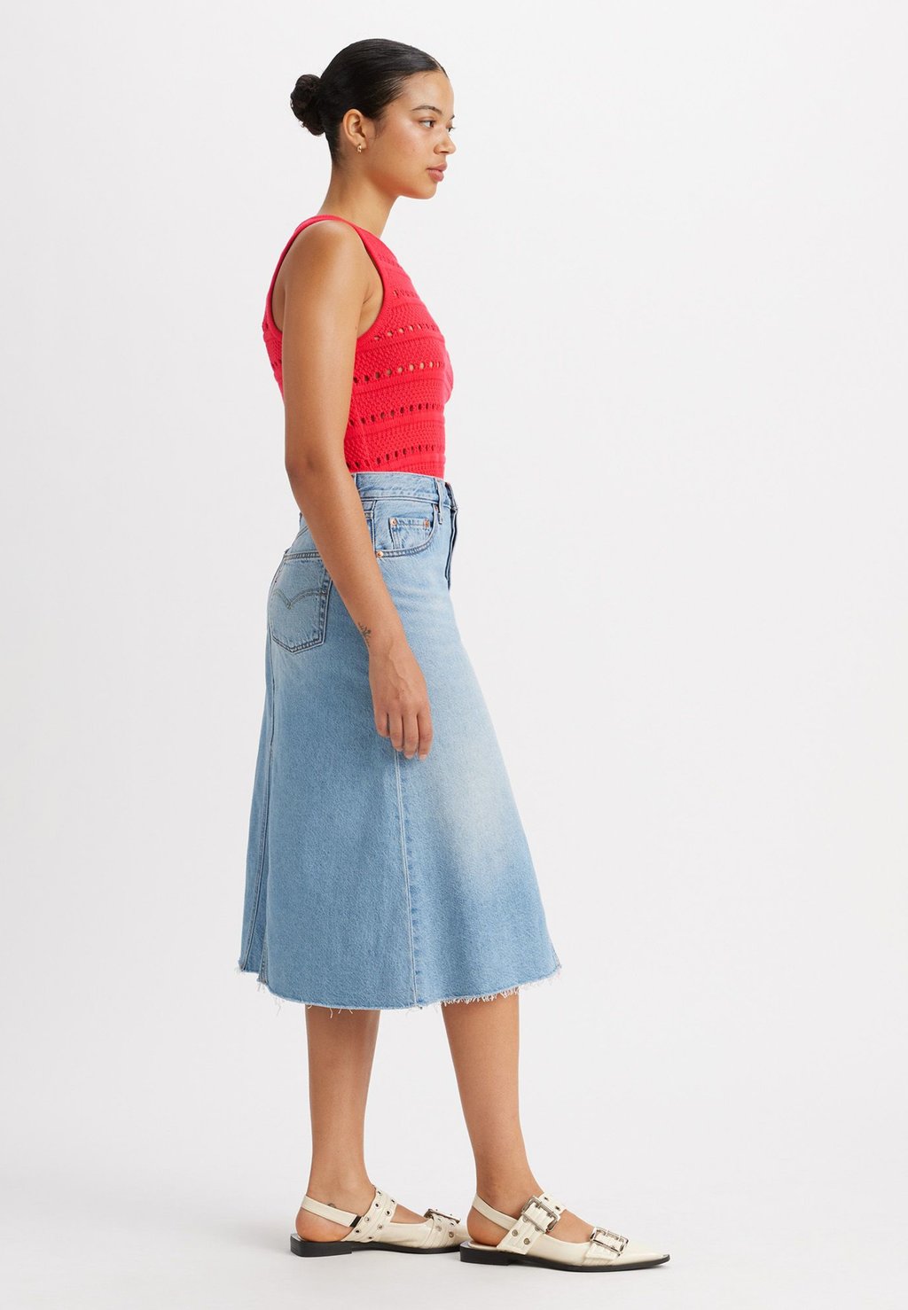 

Джинсовая юбка Levi's, секретный секрет Decon Skirt