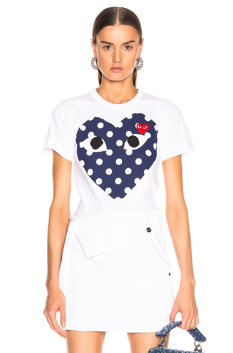 

Футболка Comme des Garçons Logo Emblem, белый