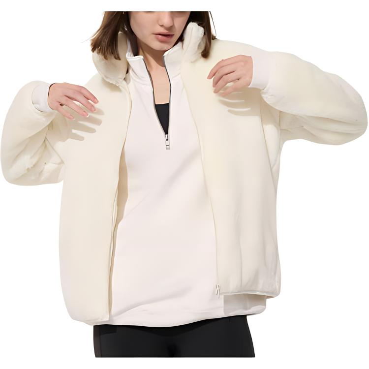 

UNIQLO Пальто с бархатистой текстурой Women's, Ivory