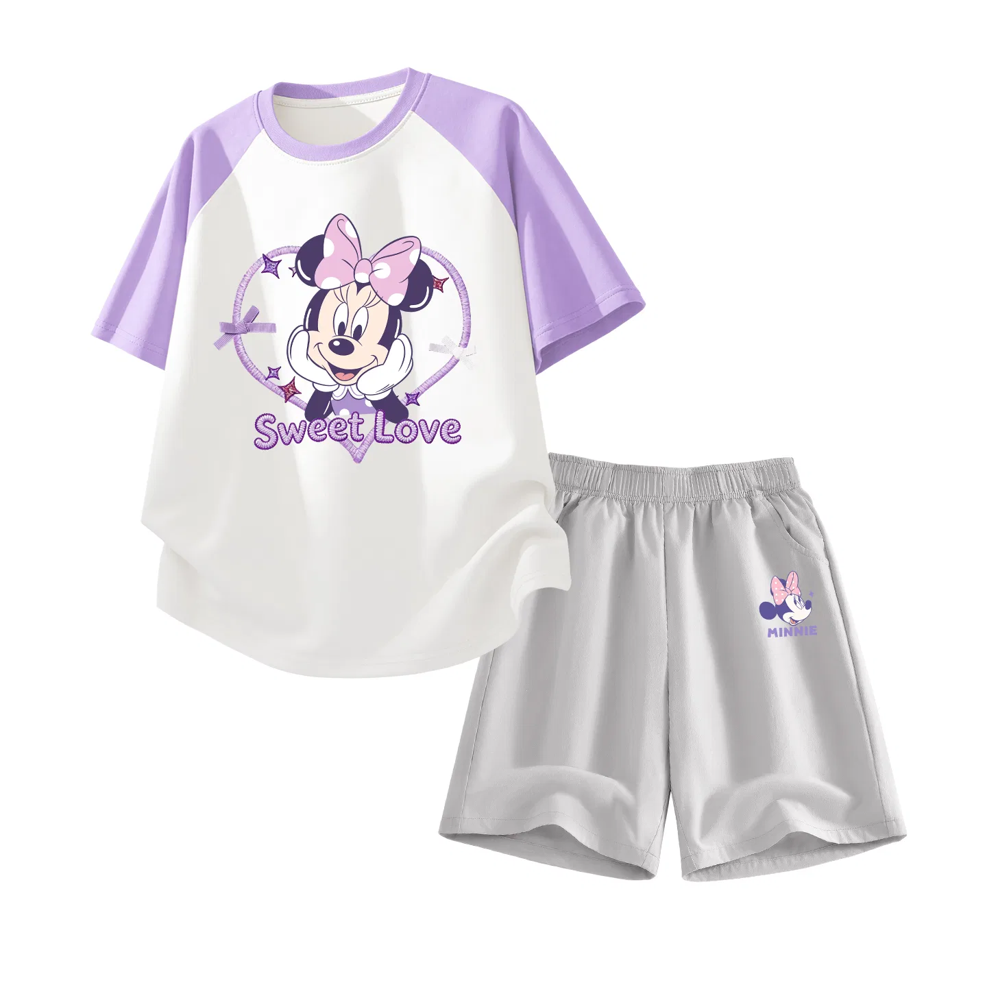 Детский спортивный костюм Disney Kids Casual Sportswear с принтом, серый