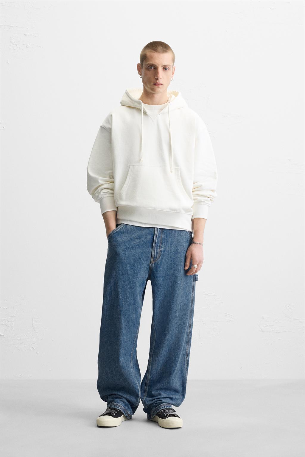 

Джинсы carpenter свободного покроя ZARA, синий