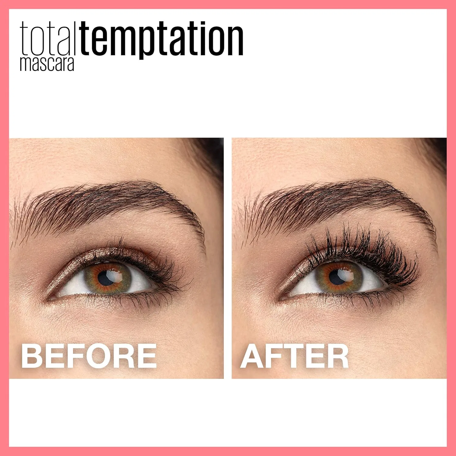 Тушь для ресниц Maybelline Total Temptation, водостойкая, объем, цвет черно-белый, 0.27 fl oz — фото 2