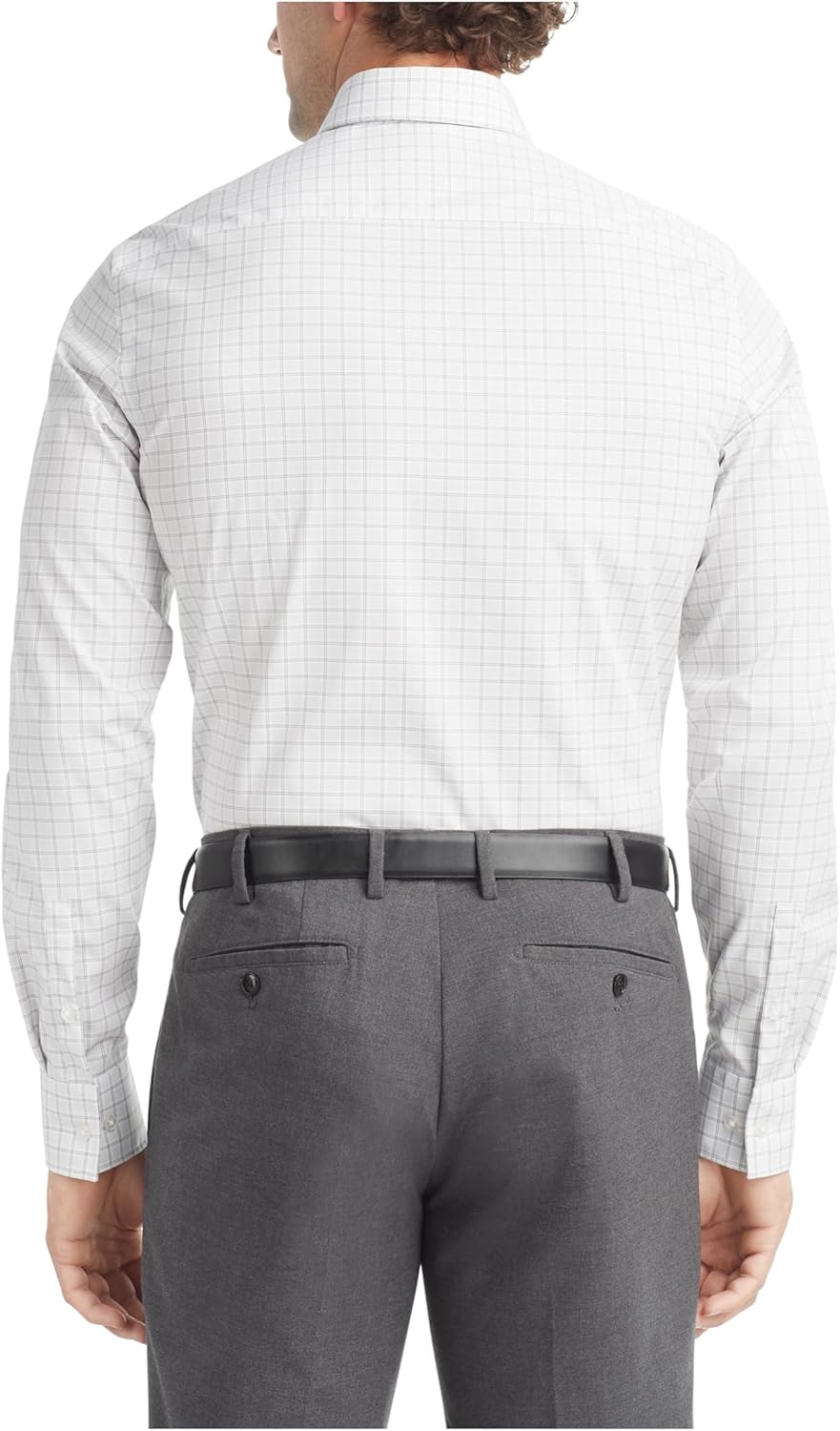 Мужская рубашка Calvin Klein Slim Fit из тонкого хлопкового эластичного материала, Grey Multi — фото 2