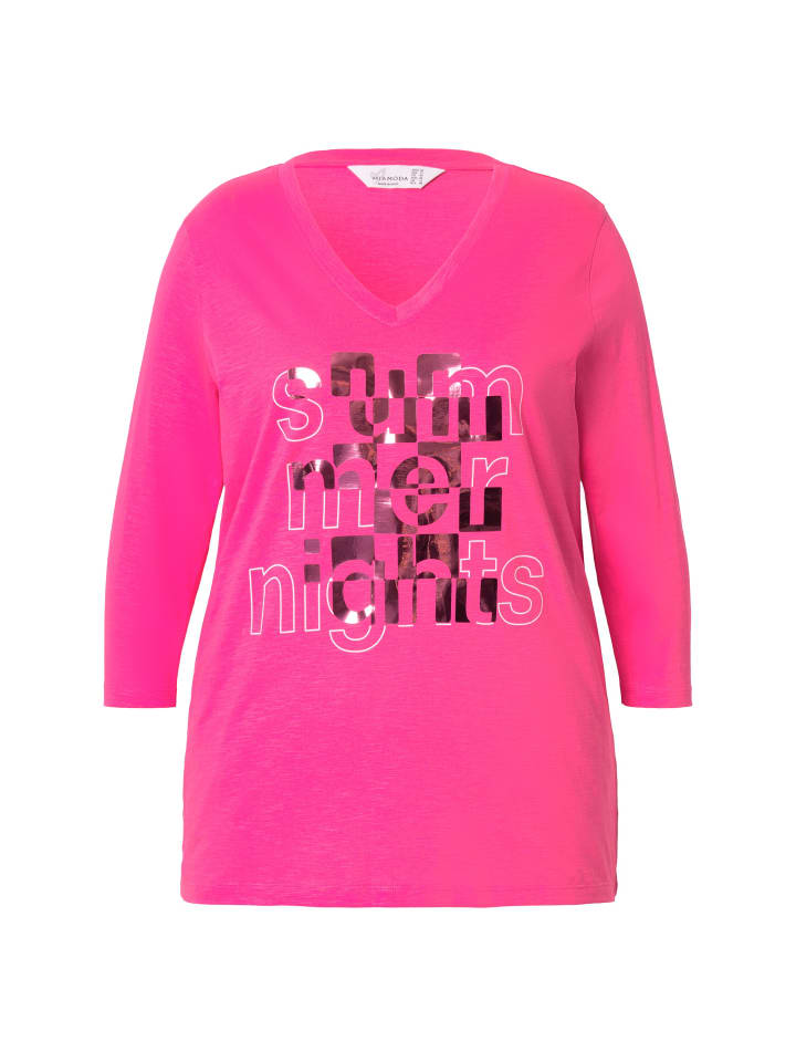 

Футболка MIAMODA, цвет hibiskuspink