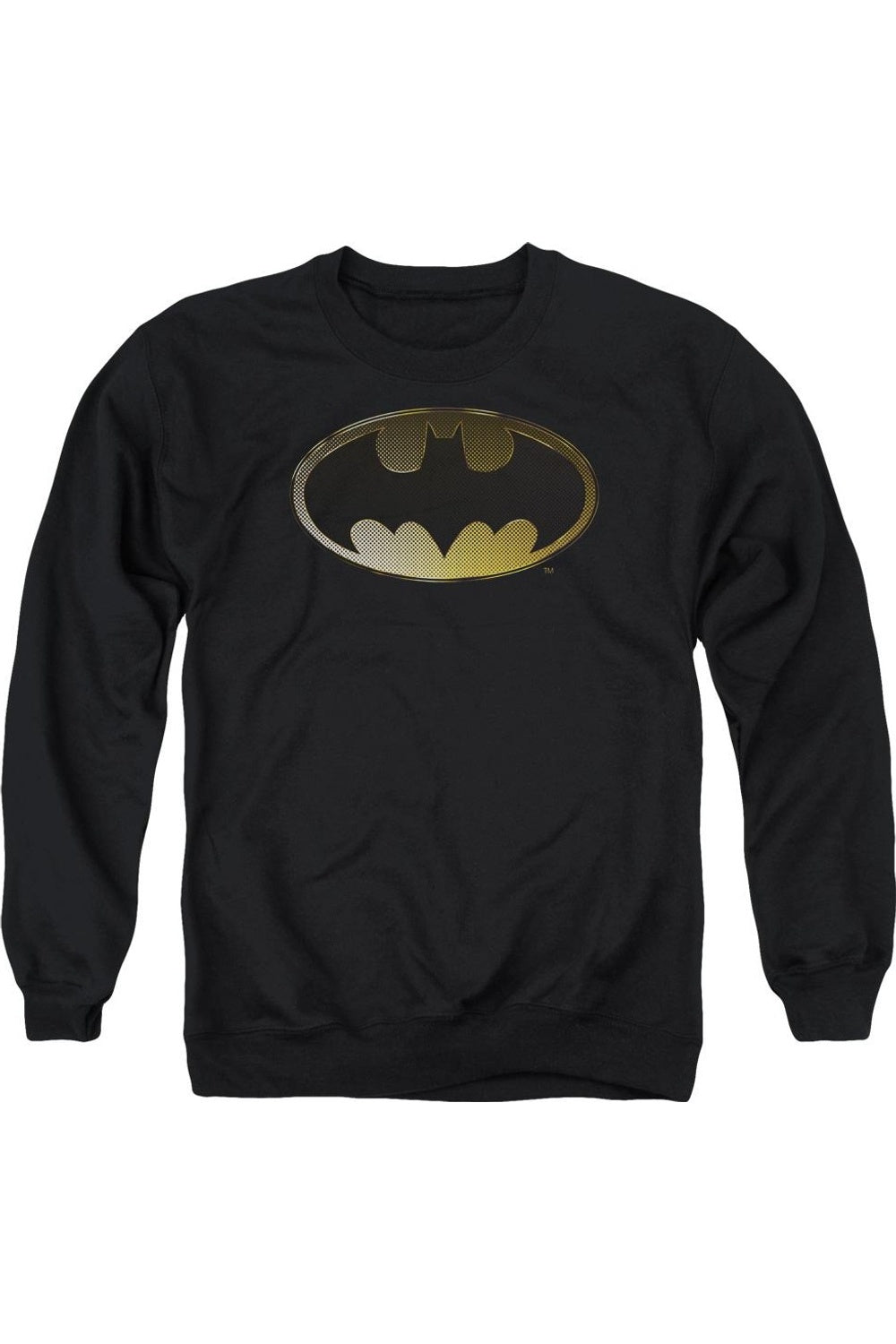 

Толстовка Batman Halftone Bat для взрослых с круглым вырезом Gildan, черный