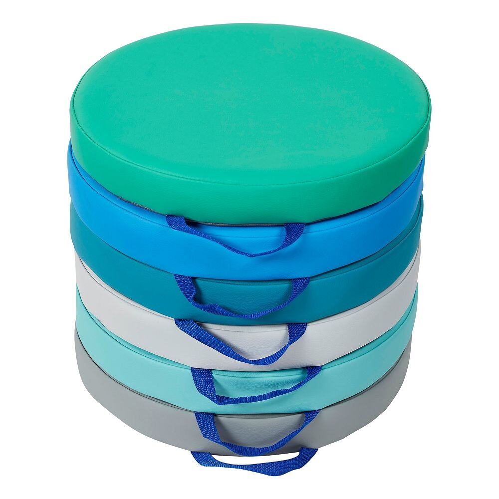 

Круглые напольные подушки Sprogs 15 дюймов с ручками, 6 шт., цвет Contemporary Colors