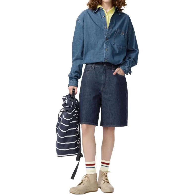 Рубашка JW Anderson SS26 мужская UNIQLO, 64 Lake Blue — фото 4