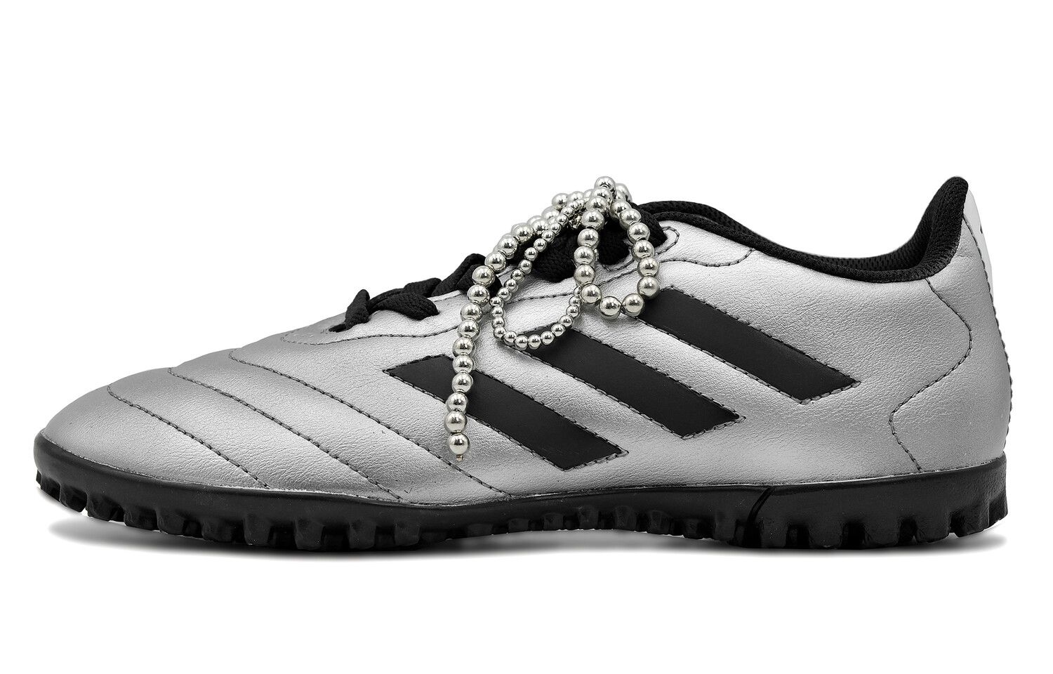 

Футбольные бутсы GOLETTO VII унисекс с низким верхом, черный/серебряный Adidas