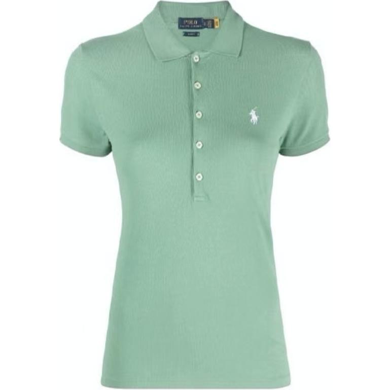 

SS24 Футболка поло женская зеленая Polo Ralph Lauren
