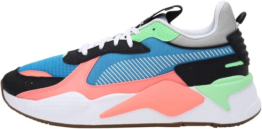 Мужские низкие кроссовки PUMA Rs-x Geek, сине-бордово-желтого цвета — фото 4
