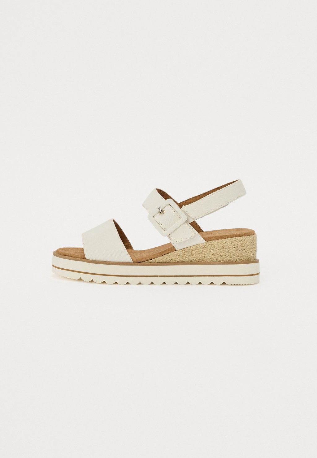 Сандалии с манжетой на щиколотке Espadrilles TOM TAILOR, белый