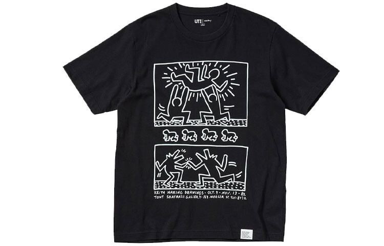 

UNIQLO Футболка унисекс, цвет Black