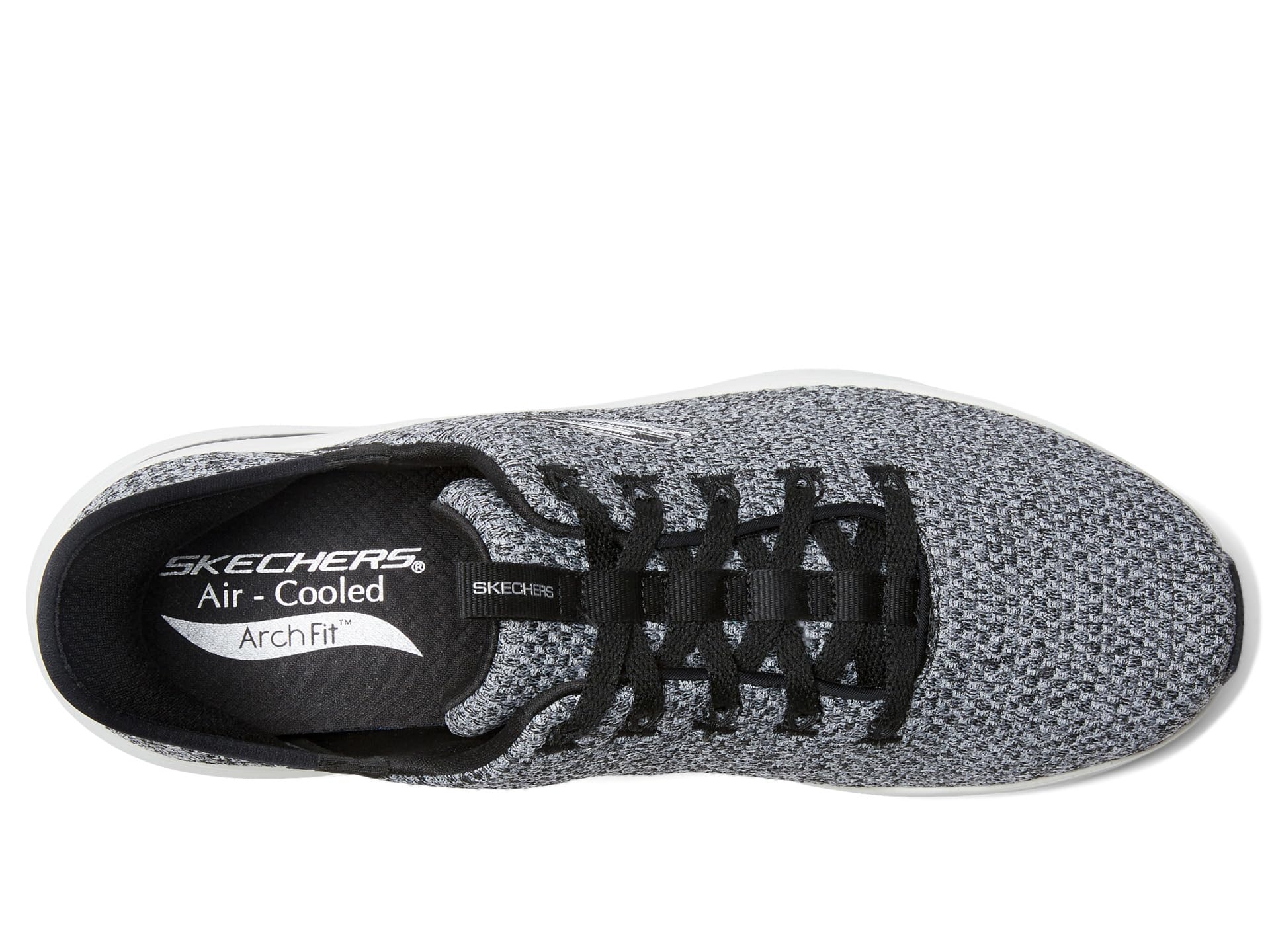 Кроссовки SKECHERS Arch Fit 2.0 Look Ahead Hands Free Slip-In, белый/черный — фото 2