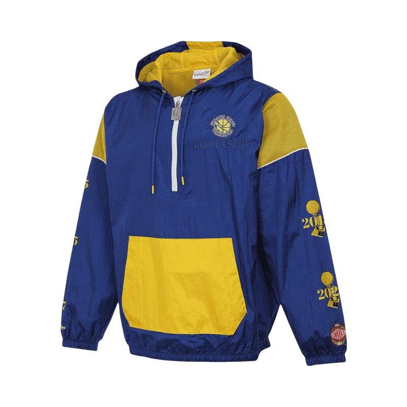 

Mitchell Ness Куртка Mitchell & Ness x NBA Golden State Warriors мужская синяя, Blue