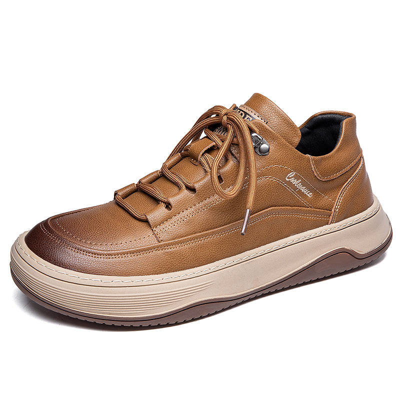 

KACHILANG Мужские низкие кеды повседневные без подкладки коричневые, цвет Brown Unlined